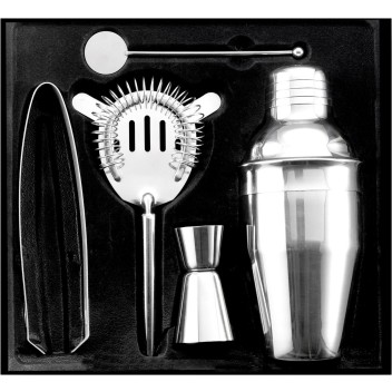 Set cocktail 5 accessori, in acciaio inox Natalina Gadget.it