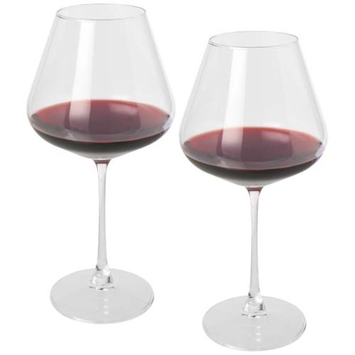 Set da 2 bicchieri da vino in vetro Rosso  Gadget.it