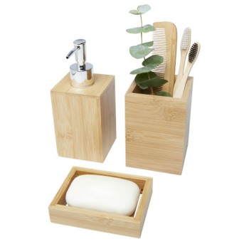 Set da bagno Hedon da 3 pezzi in bambù Gadget.it