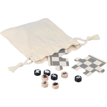 Set Gioco scacchi e dama in legno in legno Hank Gadget.it