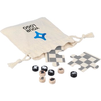 Set Gioco scacchi e dama in legno in legno Hank Gadget.it