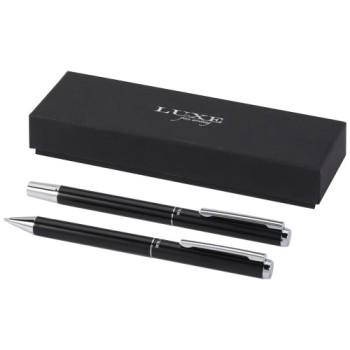 Set regalo con penna a sfera e penna roller in alluminio riciclato Lucetto Gadget.it