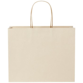 Shopper in carta da 150g/m2 realizzato con scarti agricoli con manici intrecciati - grande Gadget.it