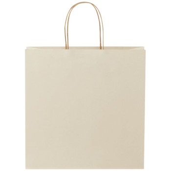 Shopper in carta da 150g/m2 realizzato con scarti agricoli con manici intrecciati - XL Gadget.it