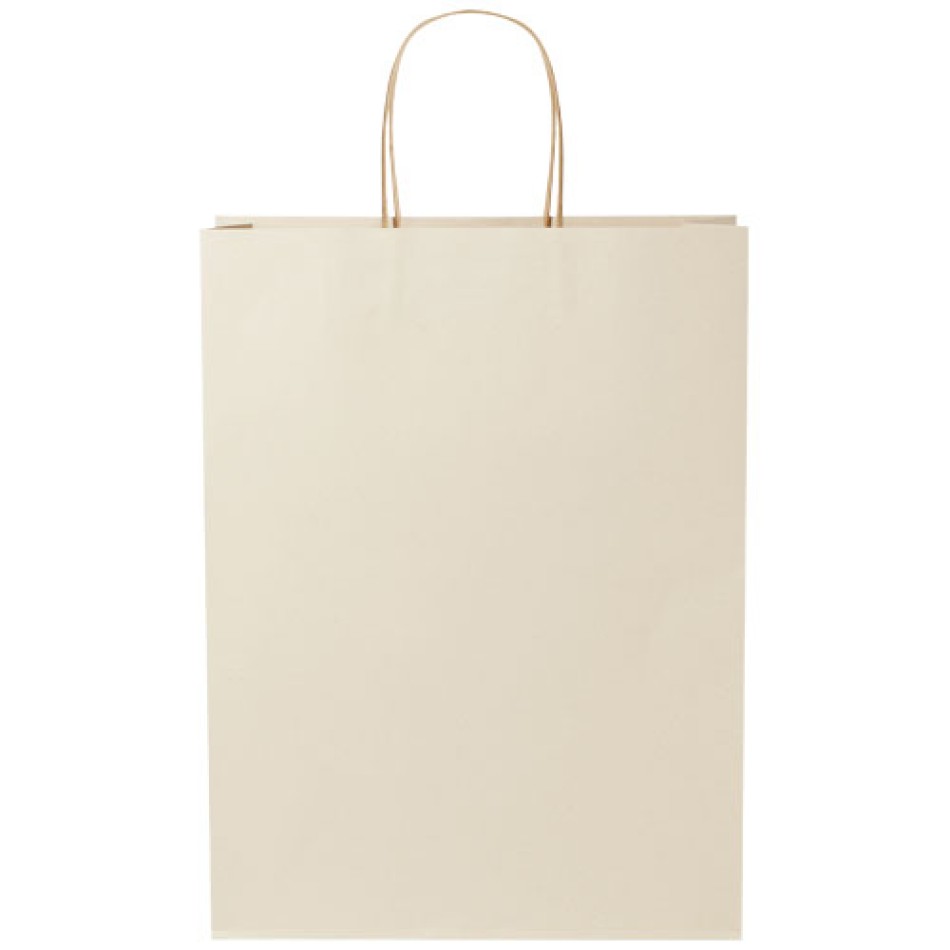 Shopper in carta da 150g/m2 realizzato con scarti agricoli con manici intrecciati - XXL  Gadget.it