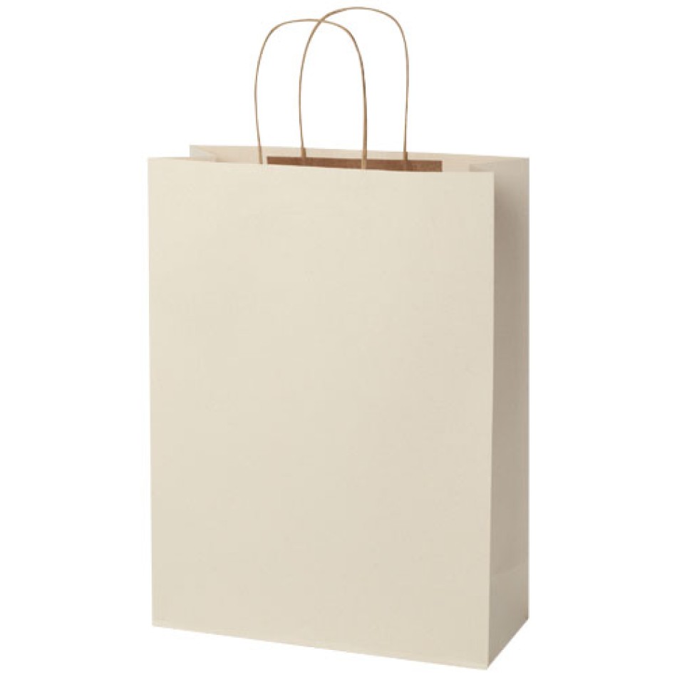 Shopper in carta da 150g/m2 realizzato con scarti agricoli con manici intrecciati - XXL  Gadget.it