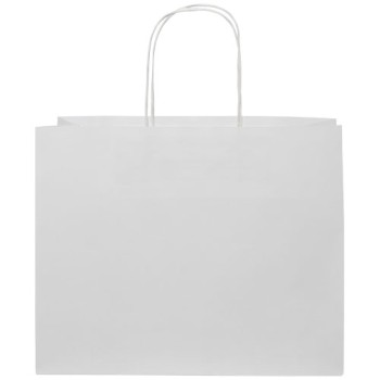 Shopper in carta kraft da 120g/m2 con manici intrecciati - grande Gadget.it