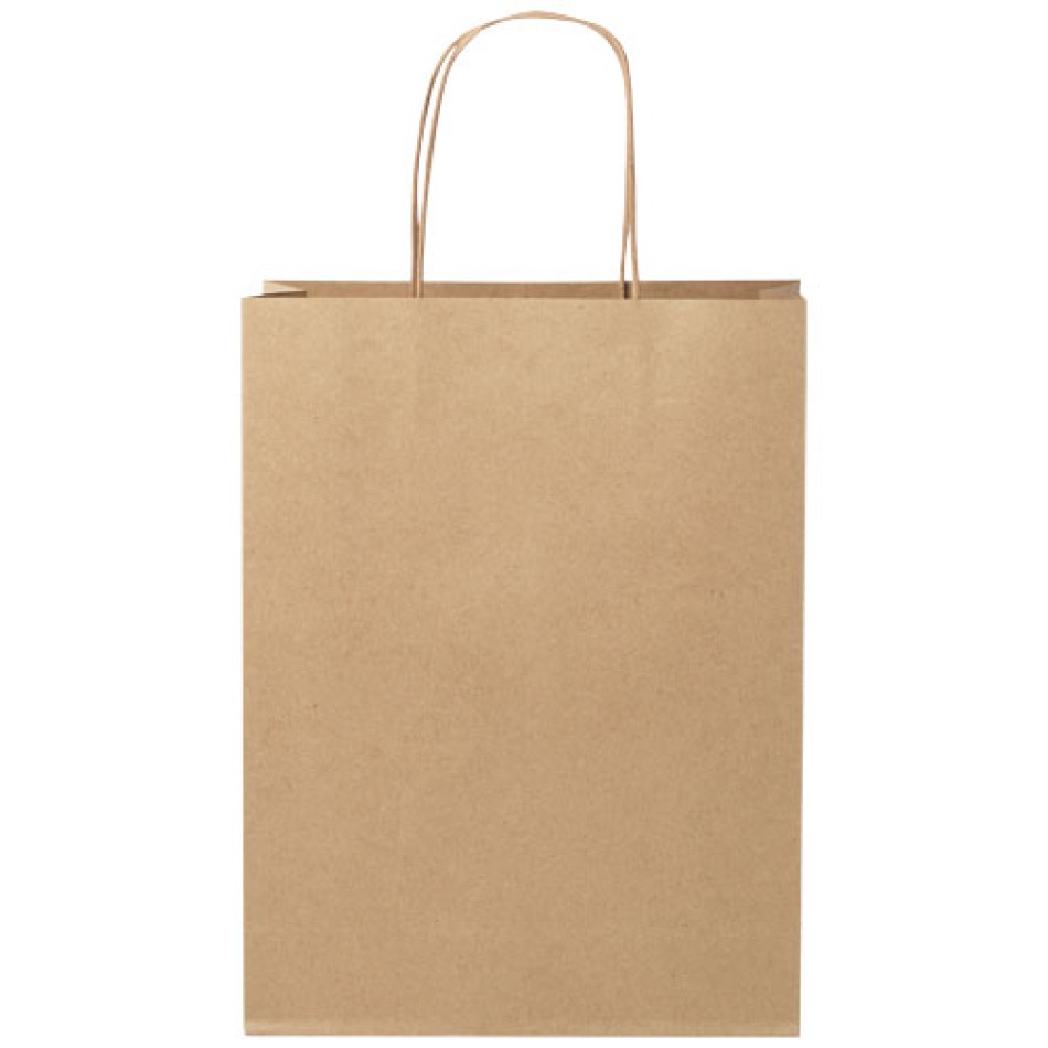 Shopper in carta kraft da 120g/m2 con manici intrecciati - medio Gadget.it