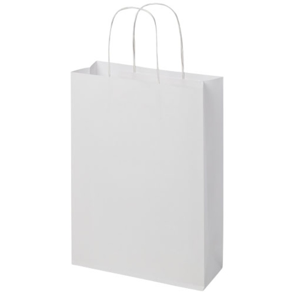 Shopper in carta kraft da 120g/m2 con manici intrecciati - medio Gadget.it