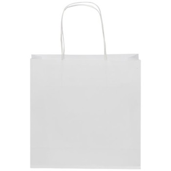 Shopper in carta kraft da 120g/m2 con manici intrecciati - piccolo Gadget.it