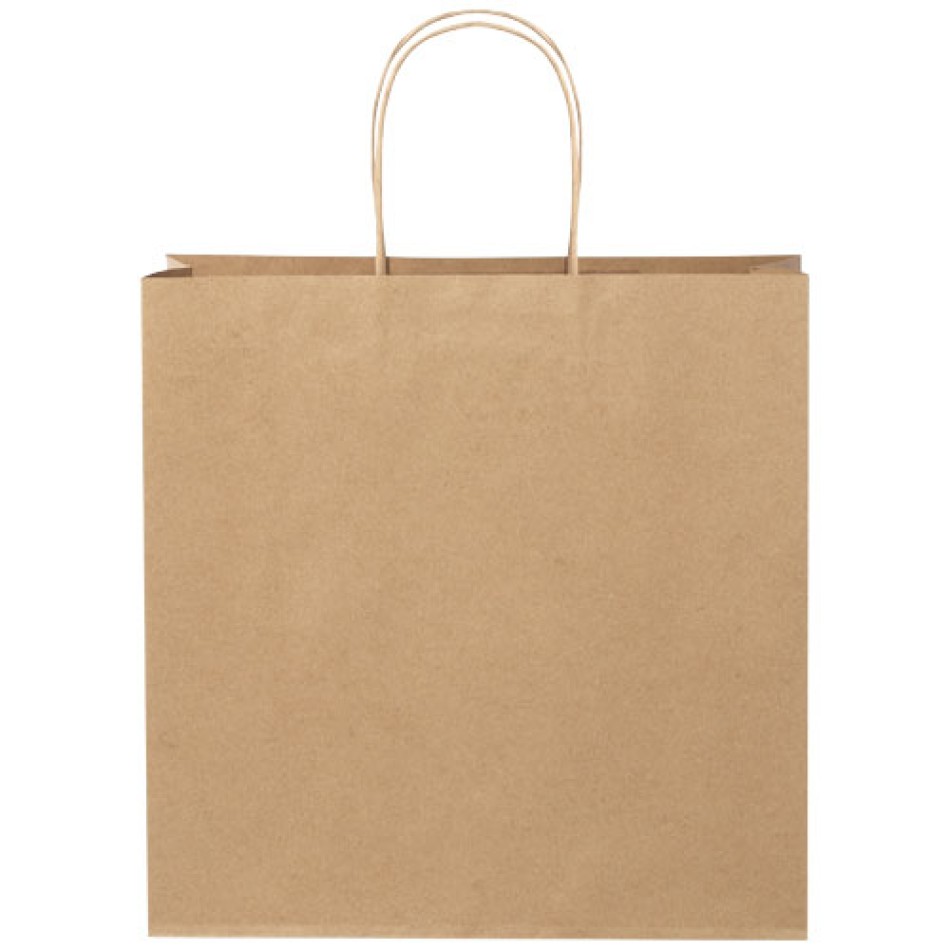 Shopper in carta kraft da 120g/m2 con manici intrecciati - XL  Gadget.it