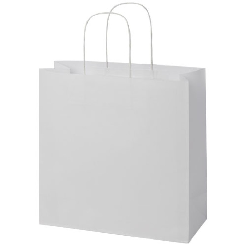 Shopper in carta kraft da 120g/m2 con manici intrecciati - XL  Gadget.it