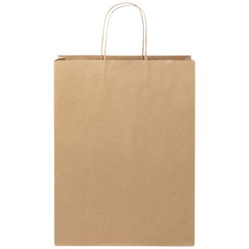 Shopper in carta Kraft da 120g/m2 con manici intrecciati - XXL Gadget.it