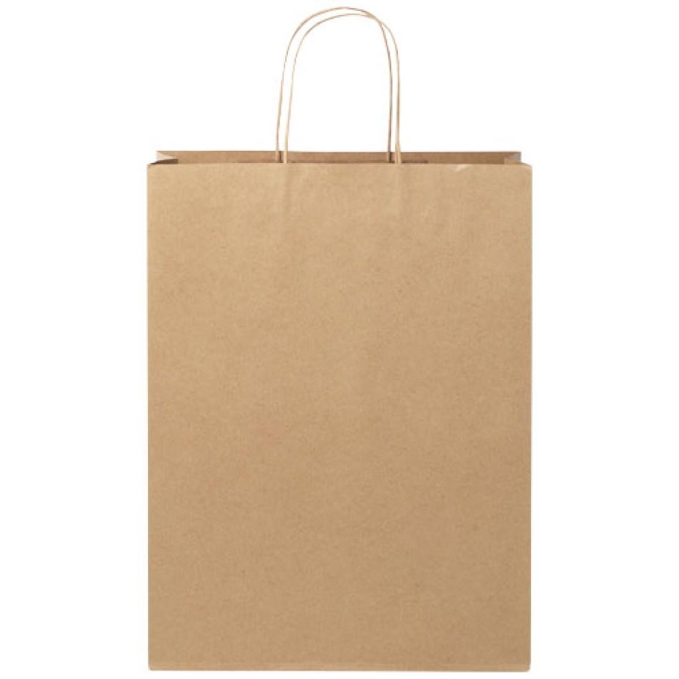 Shopper in carta Kraft da 120g/m2 con manici intrecciati - XXL Gadget.it