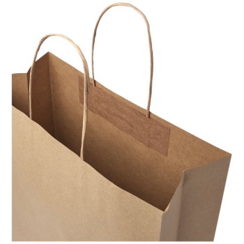 Shopper in carta Kraft da 120g/m2 con manici intrecciati - XXL Gadget.it