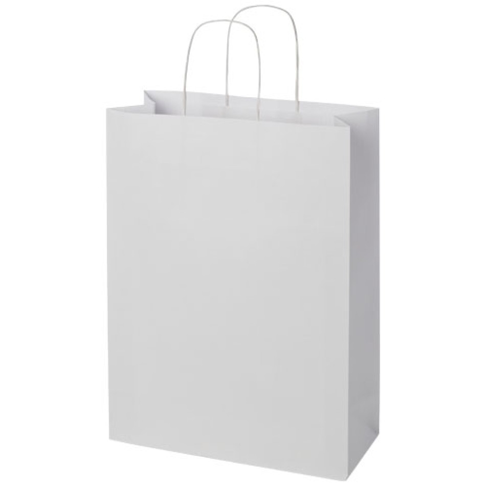 Shopper in carta Kraft da 120g/m2 con manici intrecciati - XXL Gadget.it