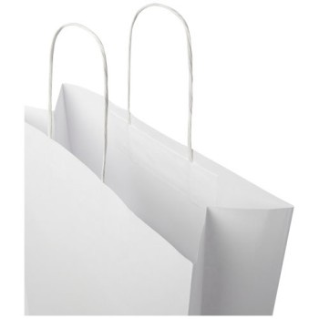 Shopper in carta Kraft da 120g/m2 con manici intrecciati - XXL Gadget.it