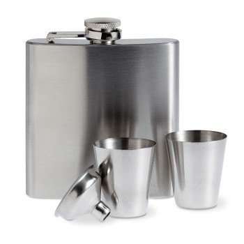 SLIMMY FLASK SET - Set fiaschetta con due bicchie Gadget.it