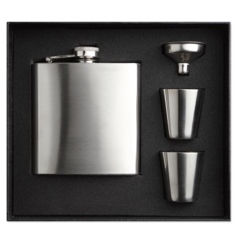 SLIMMY FLASK SET - Set fiaschetta con due bicchie Gadget.it