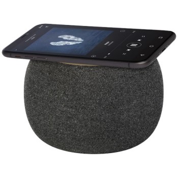 Speaker Bluetooth® con stazione di ricarica wireless in bambù/PET riciclato Ecofiber Gadget.it