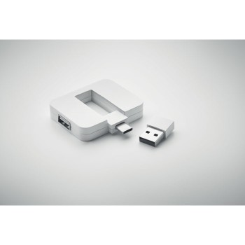 SQUARE-C - Hub USB a 4 porte Gadget.it