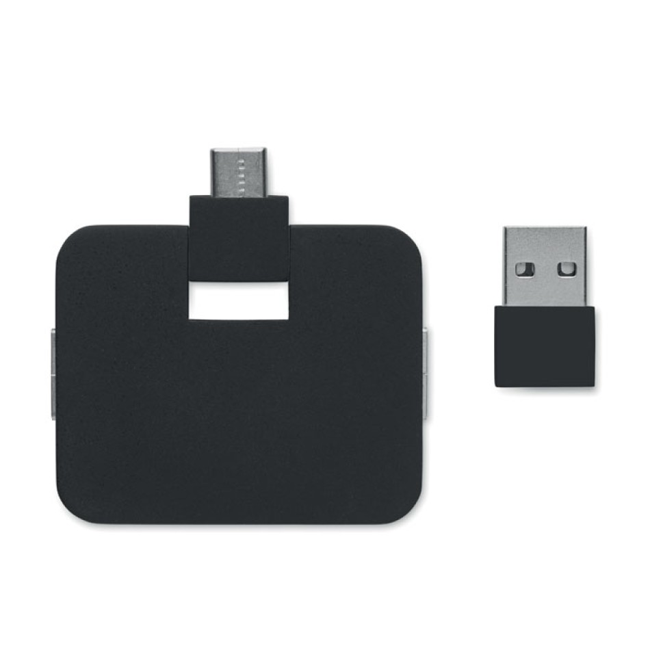 SQUARE-C - Hub USB a 4 porte Gadget.it