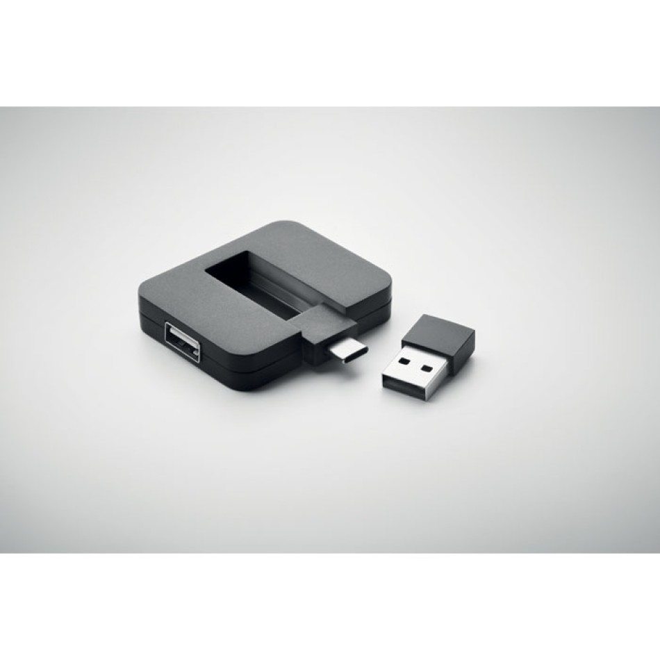 SQUARE-C - Hub USB a 4 porte Gadget.it