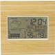 Stazione meteorologica in bamboo, ABS e vetro Lia Gadget.it