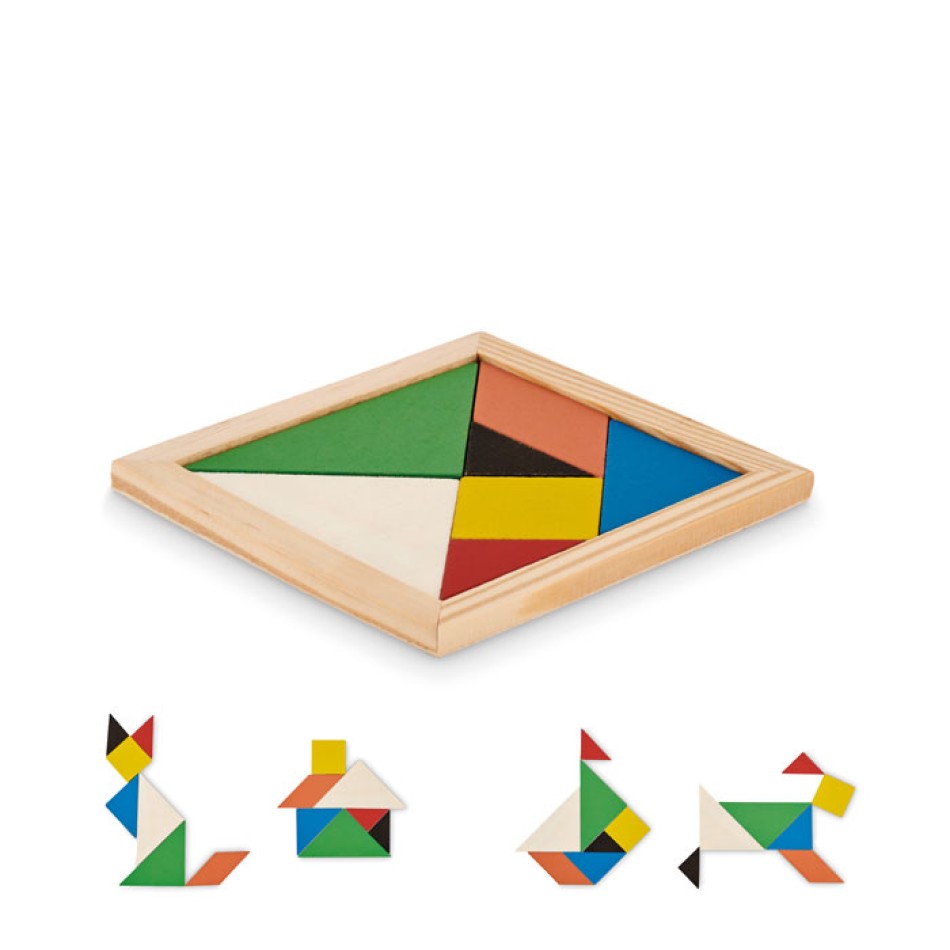 TANGRAM - Puzzle Tangram in legno Gadget.it