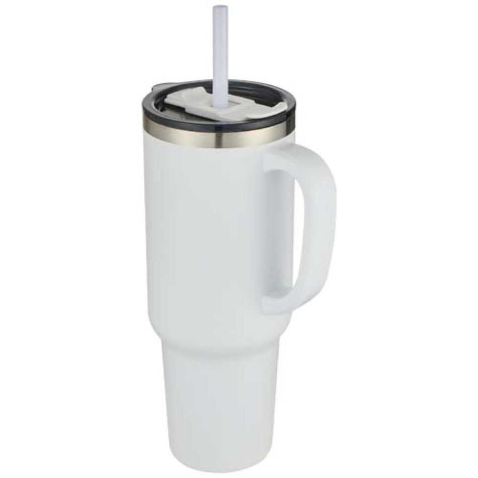 Tazza con isolamento sottovuoto in rame a doppia parete certificata RCS con cannuccia da 1200 ml Sydney Gadget.it