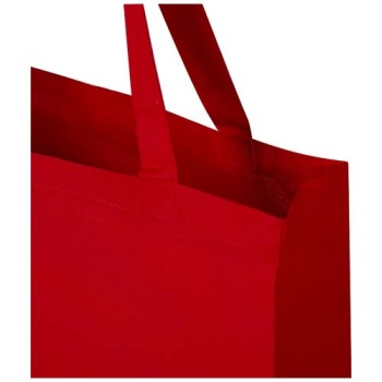 Tote bag a soffietto in cotone riciclato certificato GRS da 140 g/m² Madras Gadget.it