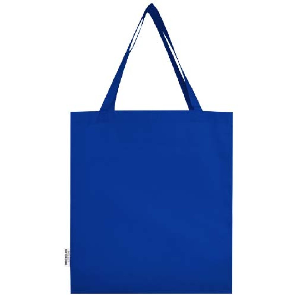 Tote bag a soffietto in cotone riciclato certificato GRS da 140 g/m² Madras Gadget.it