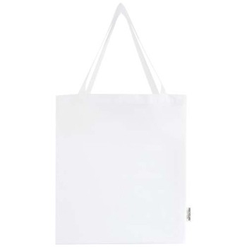 Tote bag a soffietto in cotone riciclato certificato GRS da 140 g/m² Madras Gadget.it