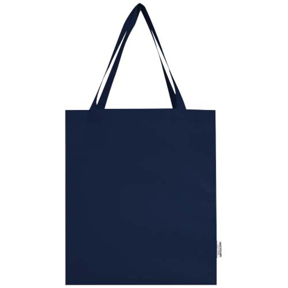 Tote bag a soffietto in cotone riciclato certificato GRS da 140 g/m² Madras Gadget.it