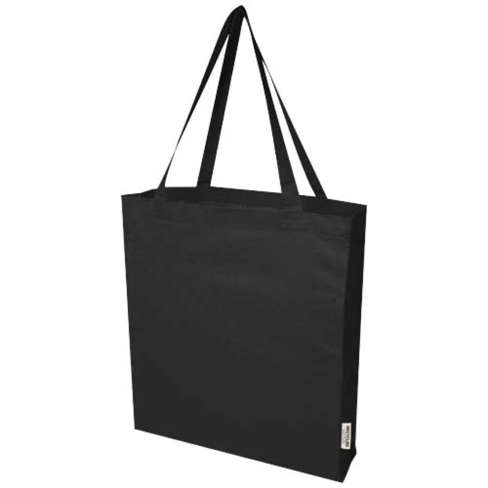 Tote bag a soffietto in cotone riciclato certificato GRS da 140 g/m² Madras Gadget.it