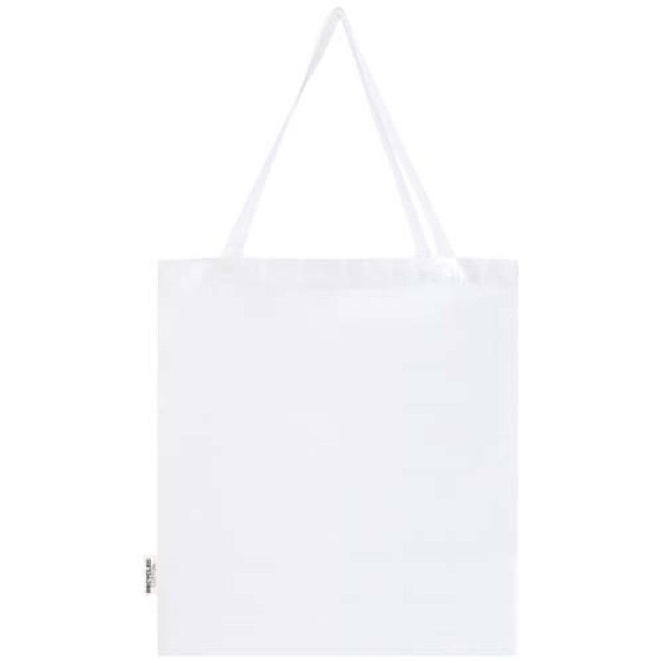 Tote bag a soffietto in cotone riciclato certificato GRS da 140 g/m² Madras Gadget.it