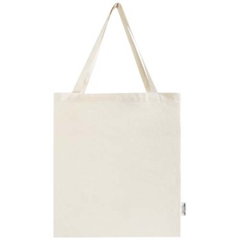 Tote bag a soffietto in cotone riciclato certificato GRS da 140 g/m² Madras Gadget.it