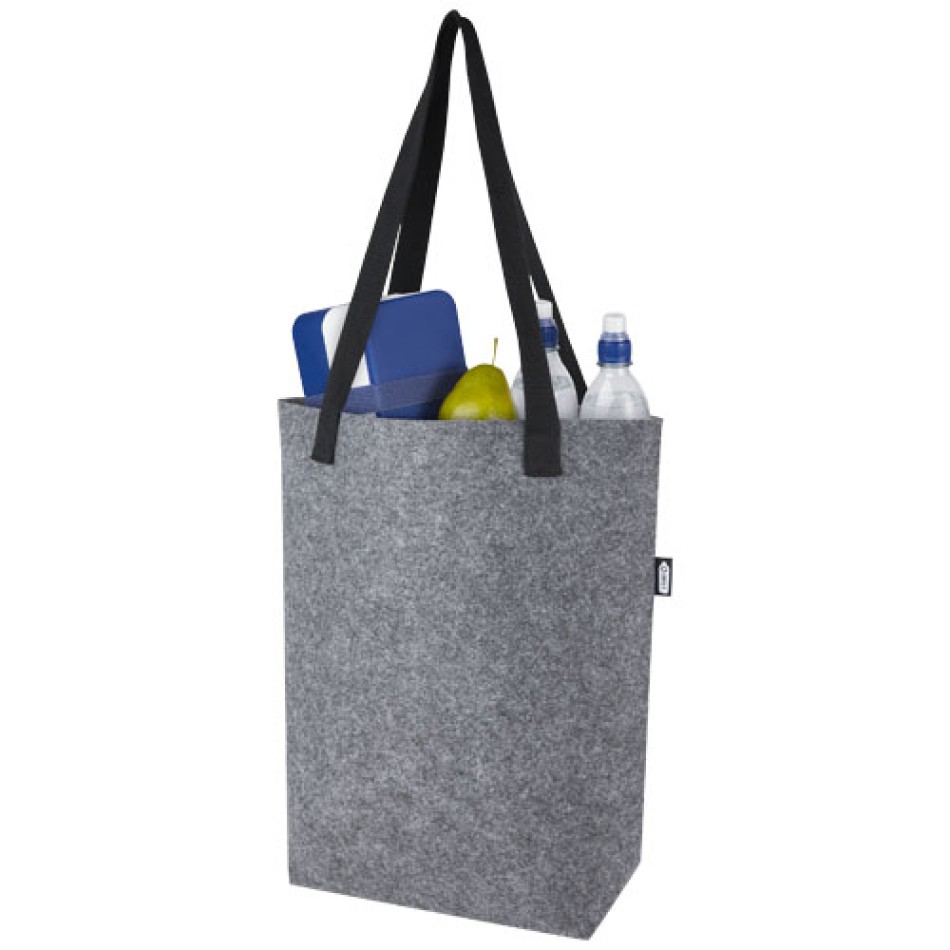 Tote bag con base ampia in feltro riciclato certificato GRS Felta - 12L Gadget.it