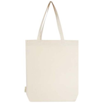 Tote bag con base ampia in tessuto biologico da 180 g/m² da 11 l Orissa Gadget.it