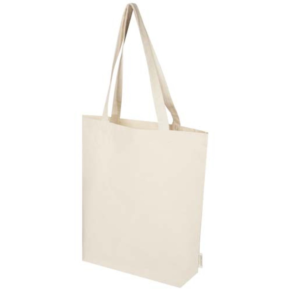 Tote bag con base ampia in tessuto biologico da 180 g/m² da 11 l Orissa Gadget.it