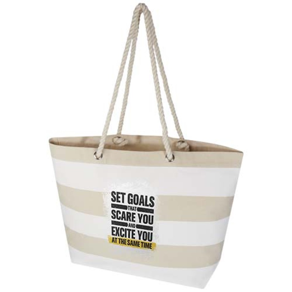 Tote bag da spiaggia in materiale riciclato certificato GRS 270 g/m² Florida Gadget.it