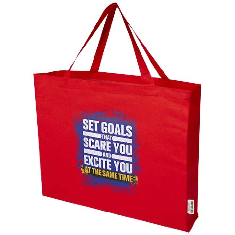 Tote bag grande in cotone riciclato certificato GRS da 220 g/m² Odessa Gadget.it