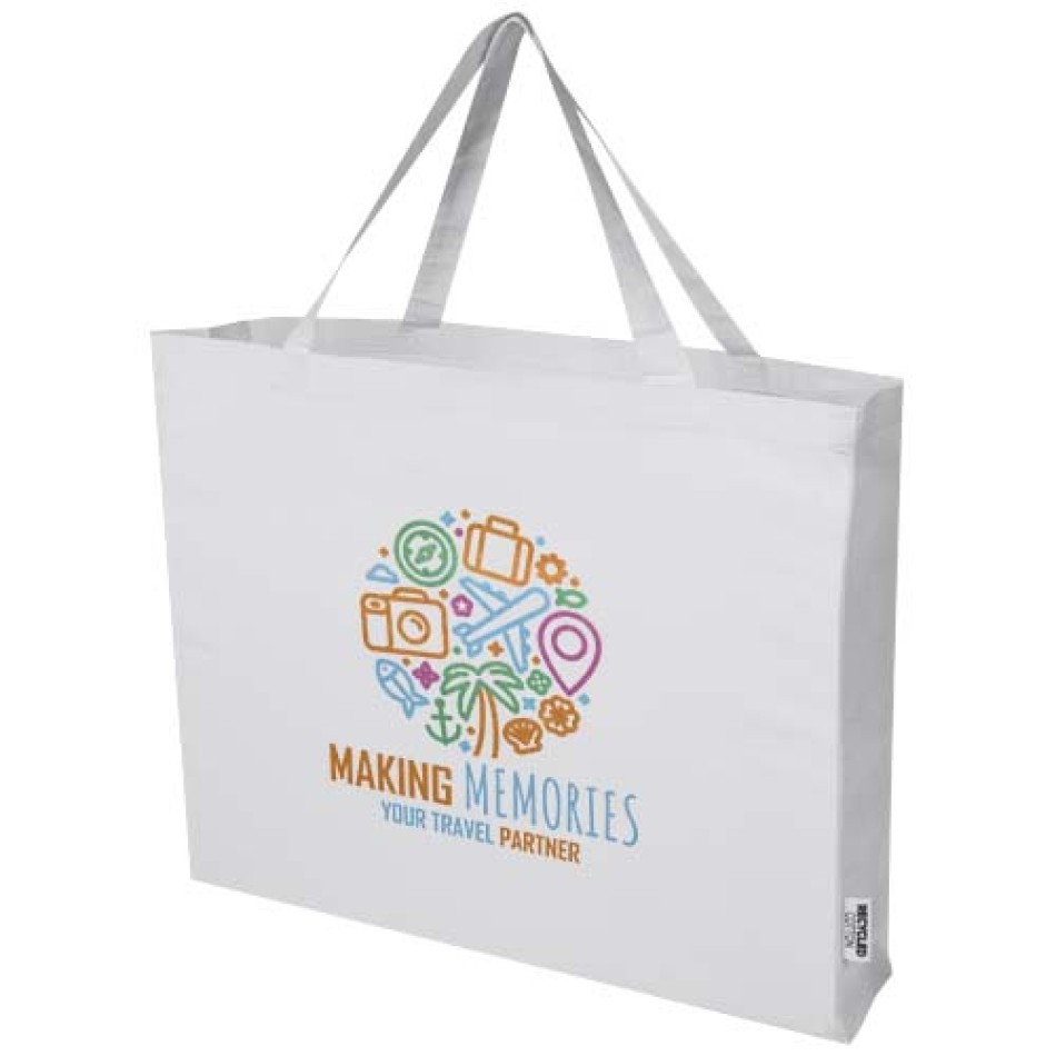 Tote bag grande in cotone riciclato certificato GRS da 220 g/m² Odessa Gadget.it