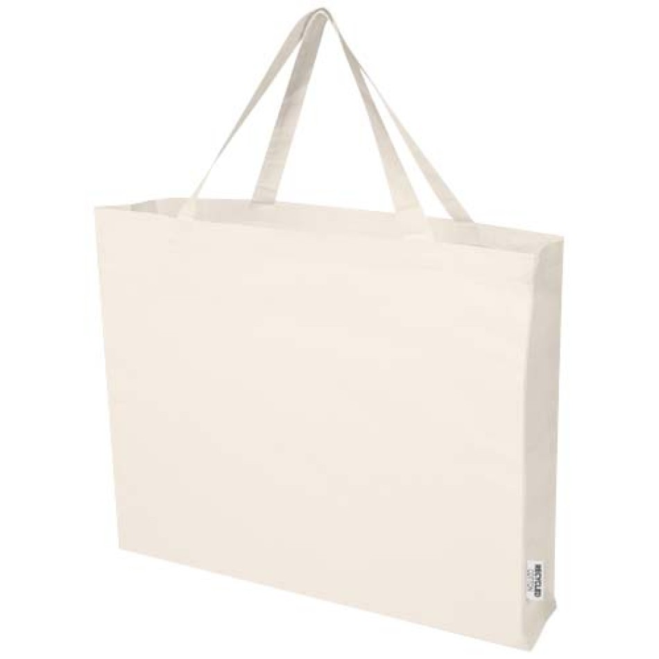 Tote bag grande in cotone riciclato certificato GRS da 220 g/m² Odessa Gadget.it