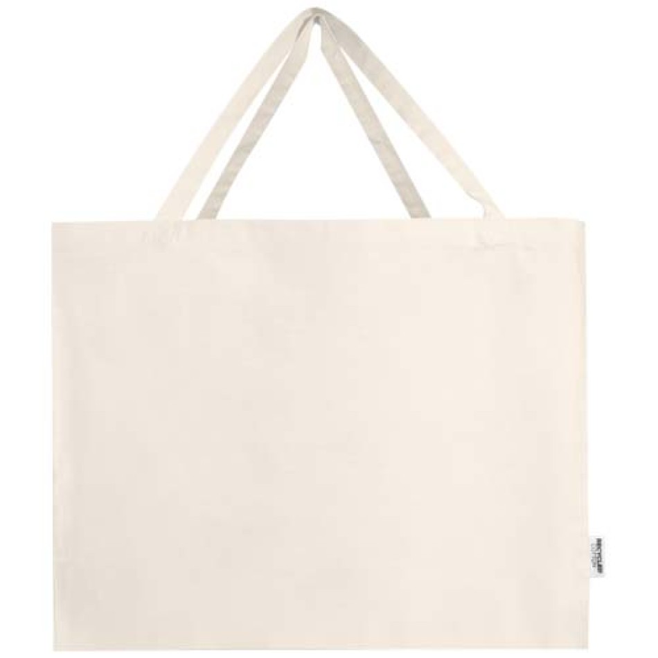 Tote bag grande in cotone riciclato certificato GRS da 220 g/m² Odessa Gadget.it