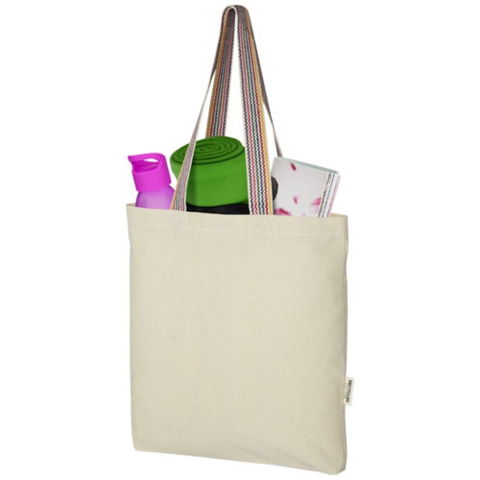 Tote bag in cotone riciclato da 180 g/m² Rainbow - 5L Gadget.it