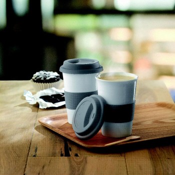 TRIBECA - Tazza in ceramica e silicone Gadget.it