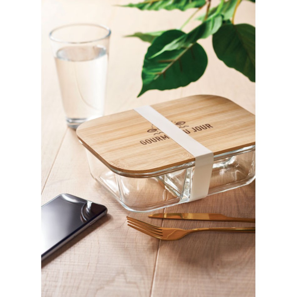 TUNDRA 3 - Porta pranzo in vetro e bamboo Gadget.it