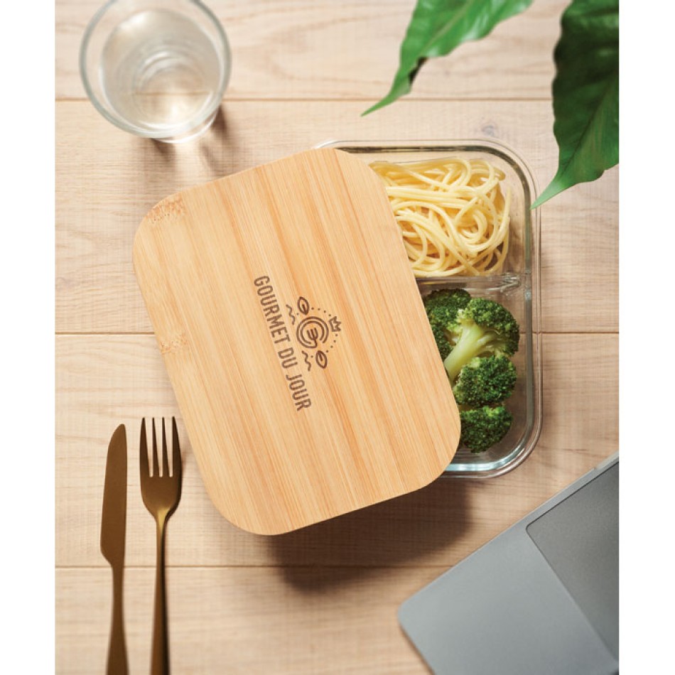 TUNDRA 3 - Porta pranzo in vetro e bamboo Gadget.it