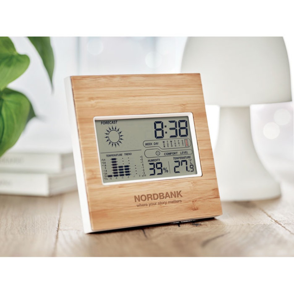 TURKU - Stazione meteo in bamboo Gadget.it